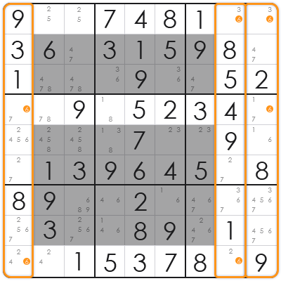 sudoku hidden singles method